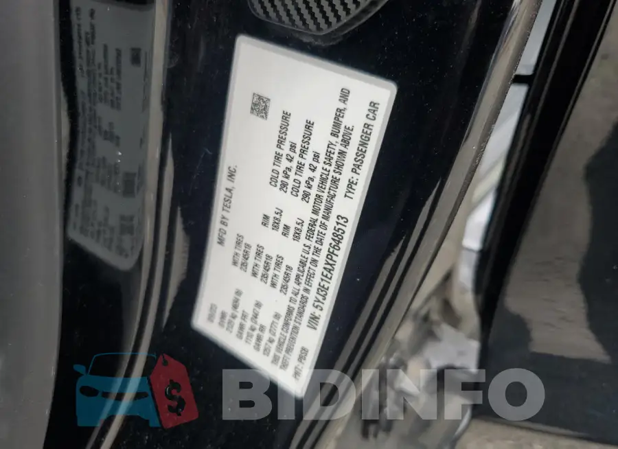 5YJ3E1EAXPF648513 Photo# 12