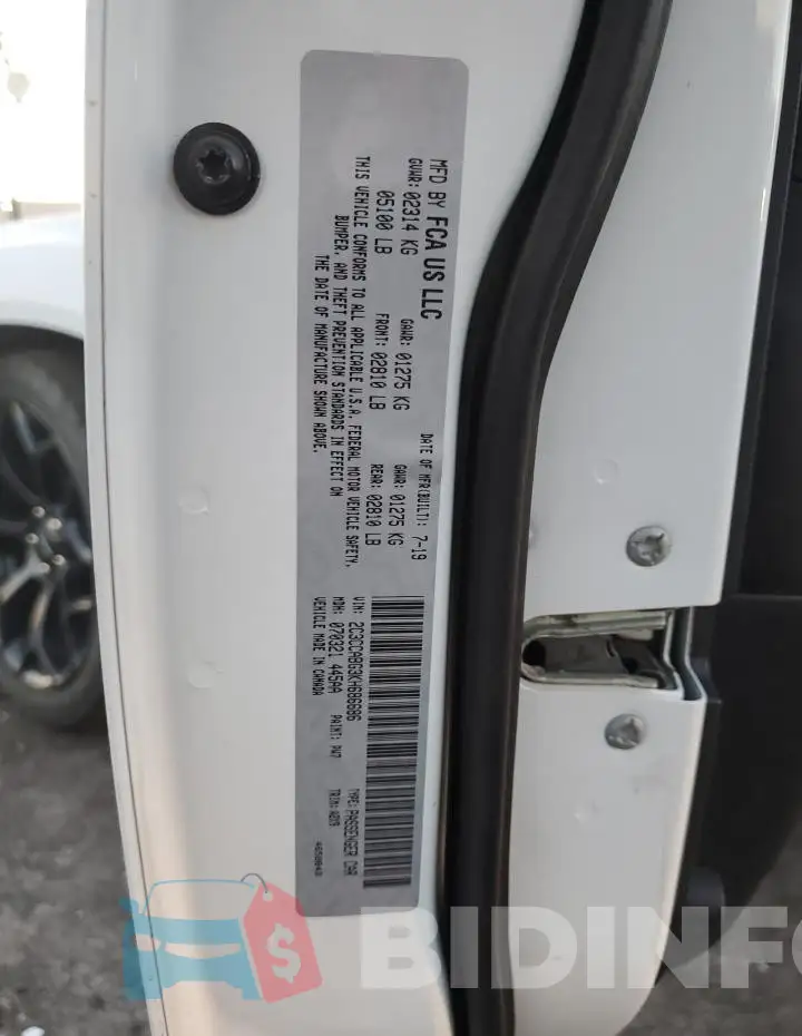 2C3CCABG3KH686686 Photo# 13