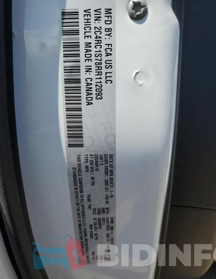 2C4RC1S78RR112093 Photo# 13