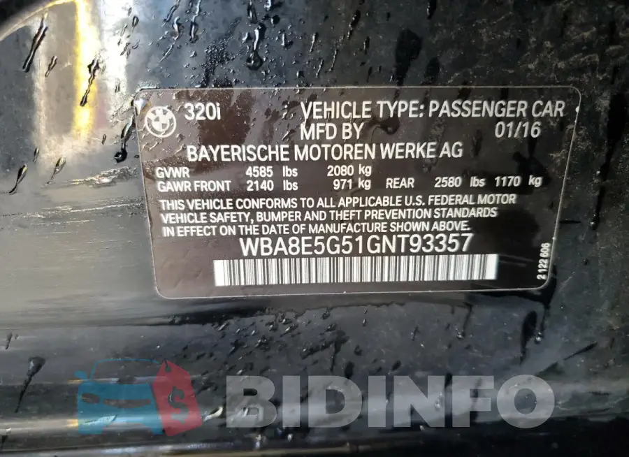 WBA8E5G51GNT93357 Photo# 12