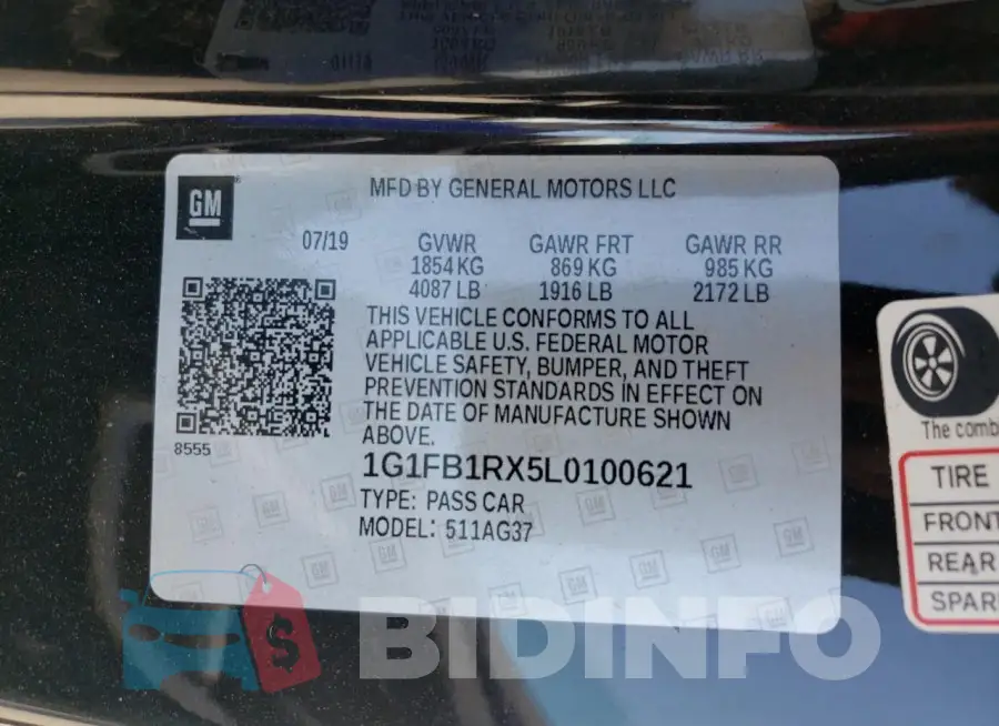 1G1FB1RX5L0100621 Photo# 12