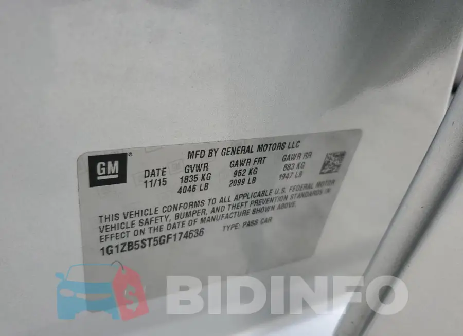 1G1ZB5ST5GF174636 Photo# 12