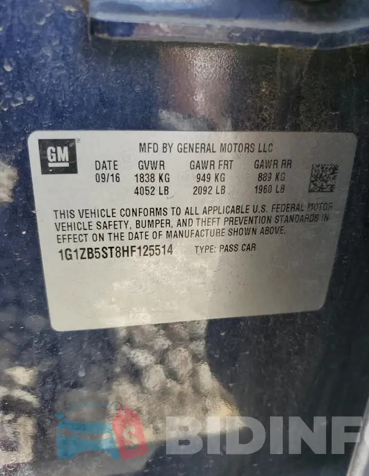 1G1ZB5ST8HF125514 Photo# 12
