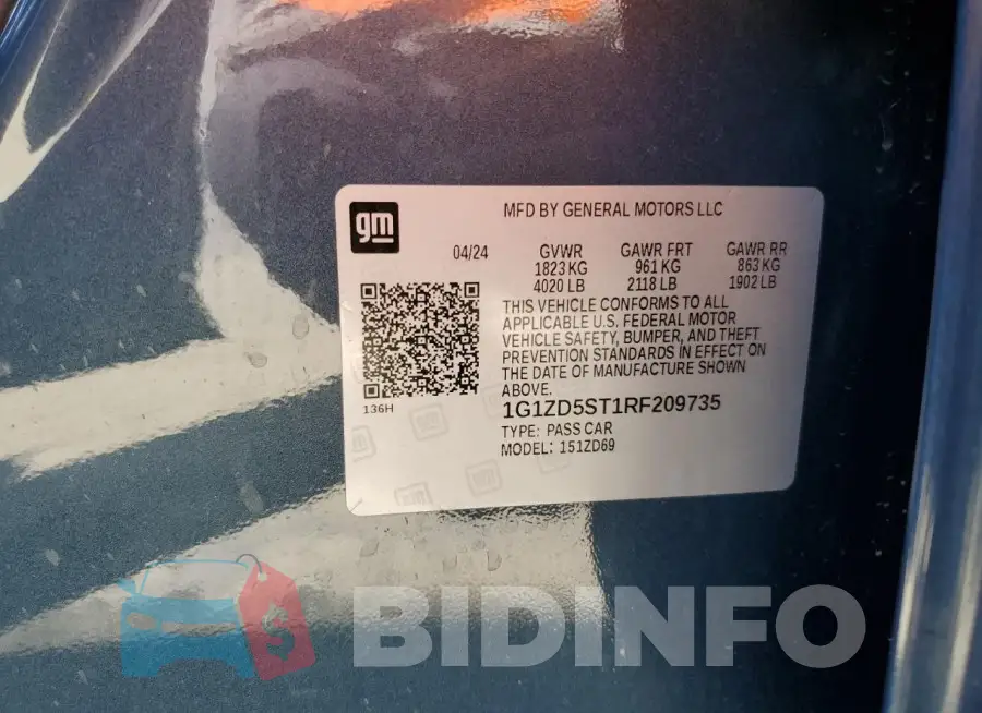 1G1ZD5ST1RF209735 Photo# 12
