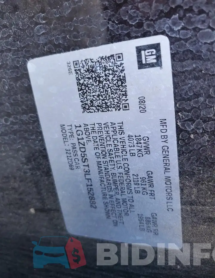 1G1ZD5ST3LF152882 Photo# 12