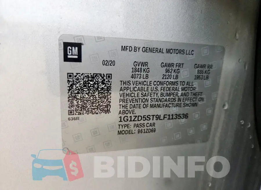 1G1ZD5ST9LF113536 Photo# 12