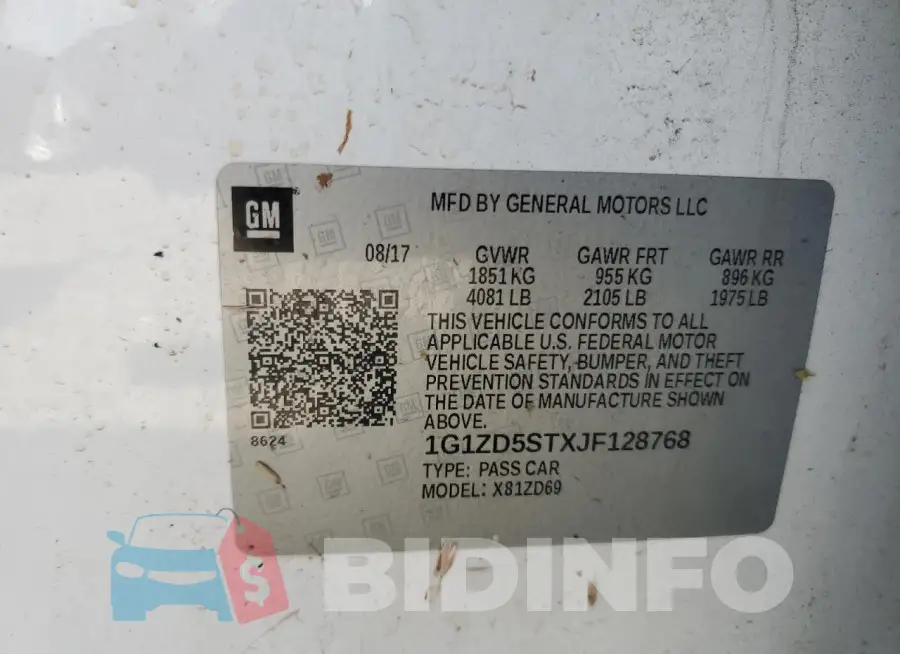 1G1ZD5STXJF128768 Photo# 12