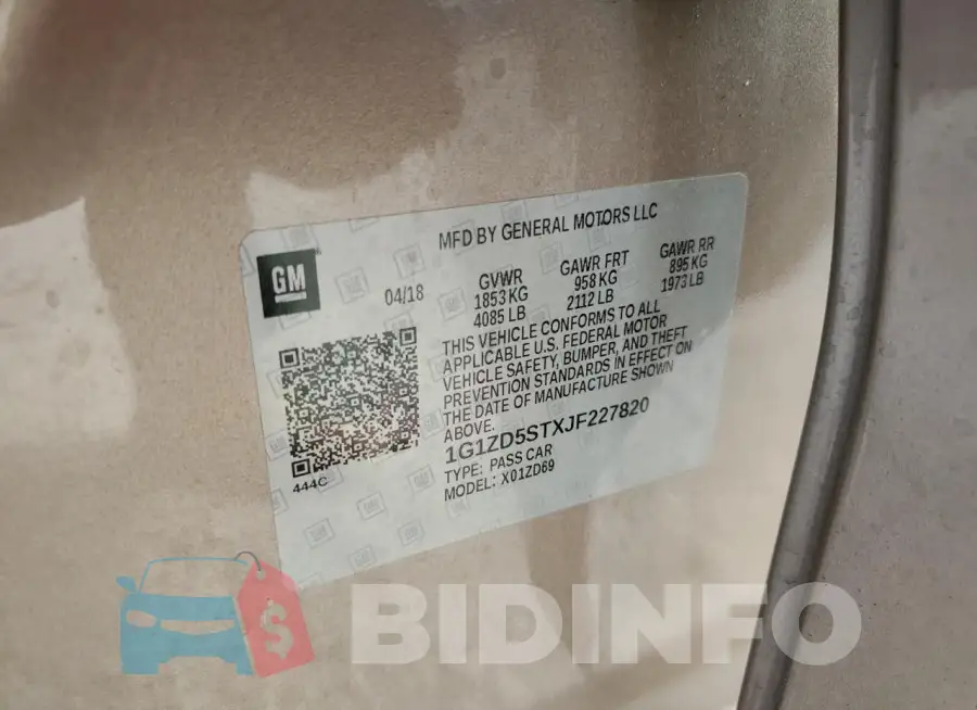 1G1ZD5STXJF227820 Photo# 12