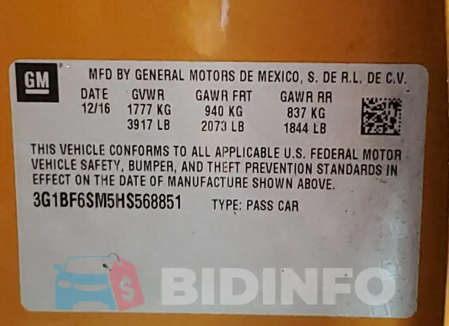 3G1BF6SM5HS568851 Photo# 12