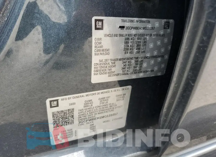 3GCPWBEH1MG131057 Photo# 12