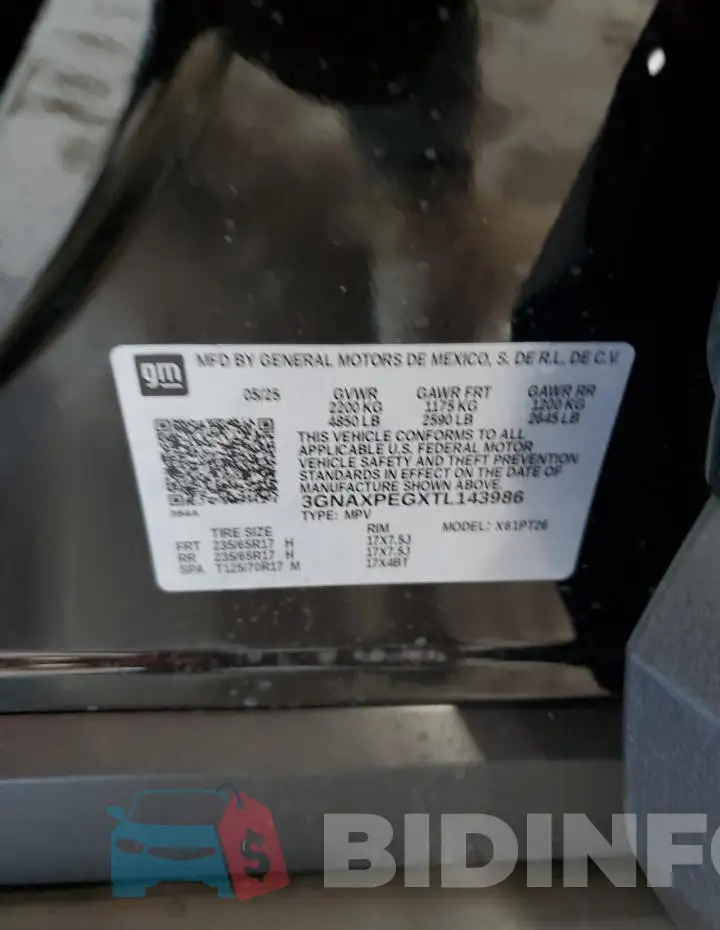 3GNAXPEGXTL143986 Photo# 14