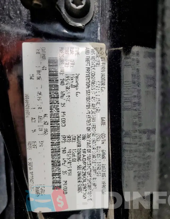 1FADP3E26GL297301 Photo# 12