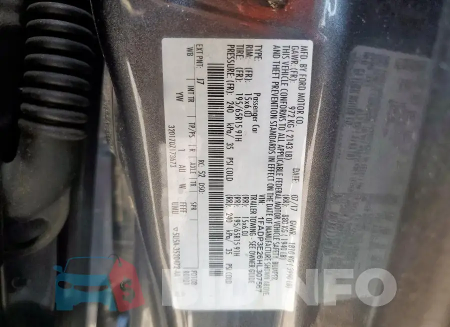 1FADP3E26HL307567 Photo# 12