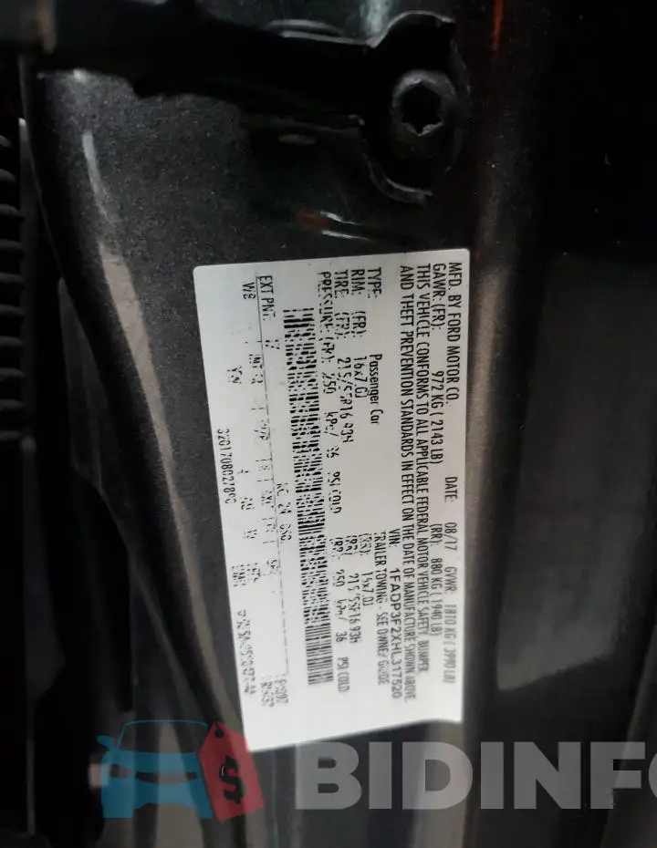 1FADP3F2XHL317520 Photo# 12