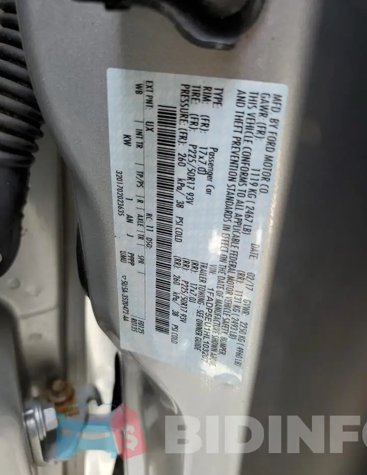 1FADP5EU1HL103207 Photo# 12