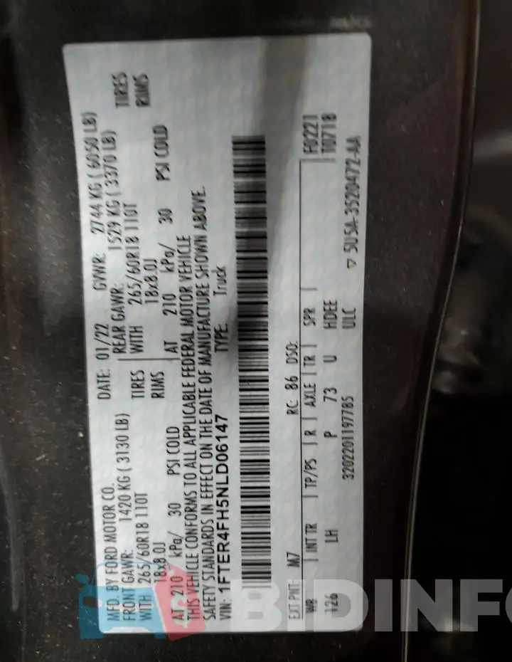 1FTER4FH5NLD06147 Photo# 12