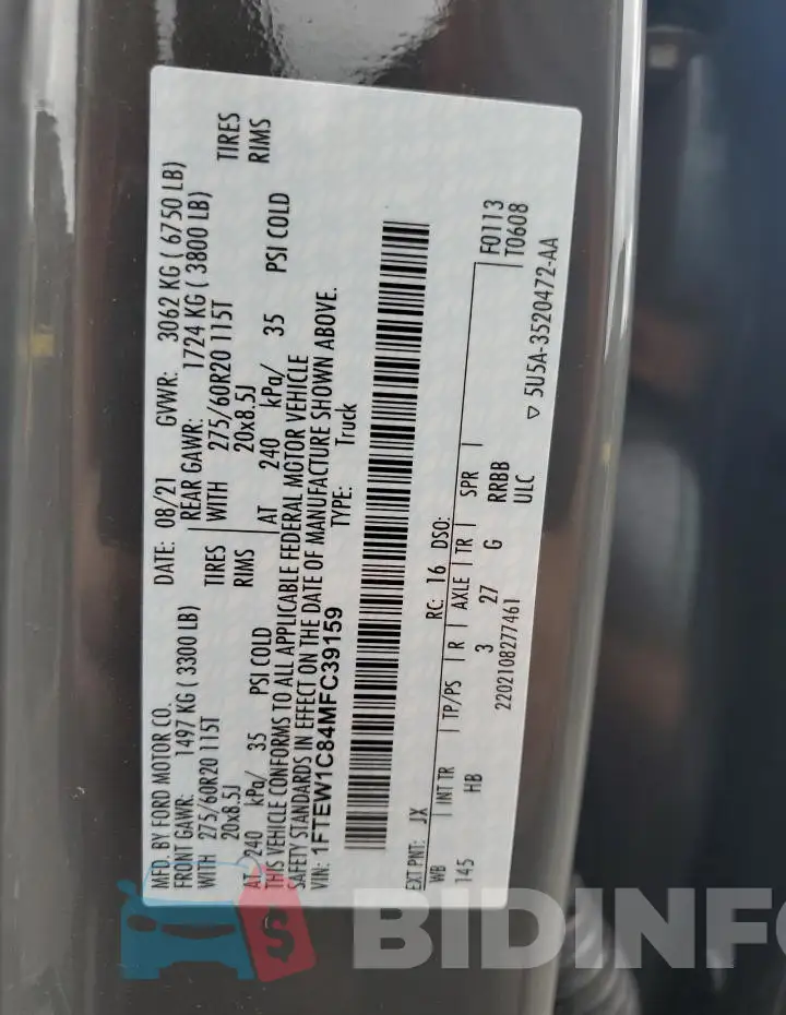 1FTEW1C84MFC39159 Photo# 12