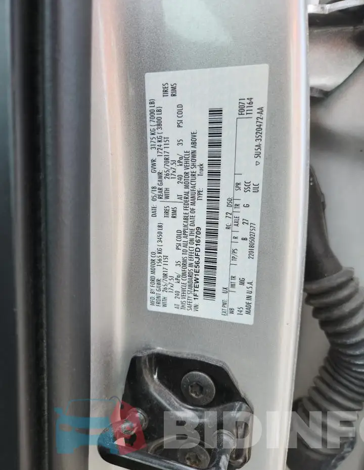 1FTEW1E56JFD16709 Photo# 12