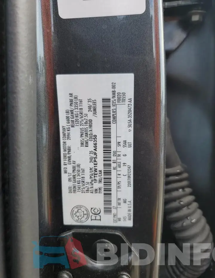 1FTEW1EP5JFA66350 Photo# 13