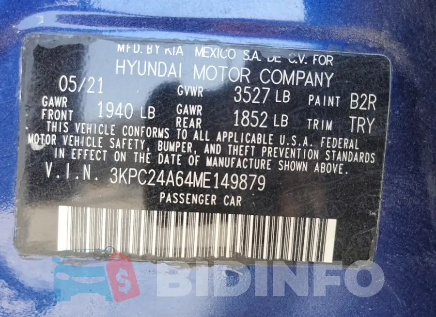 3KPC24A64ME149879 Photo# 12