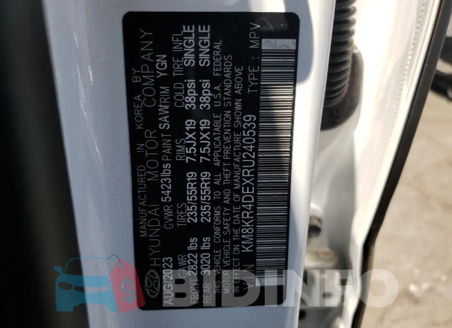 KM8KR4DEXRU240539 Photo# 13