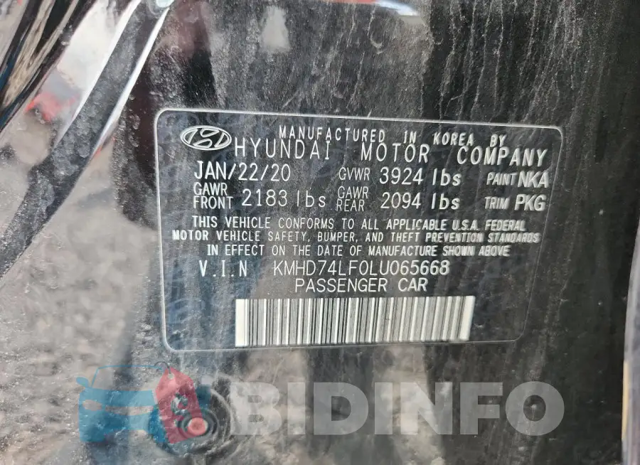 KMHD74LF0LU065668 Photo# 12