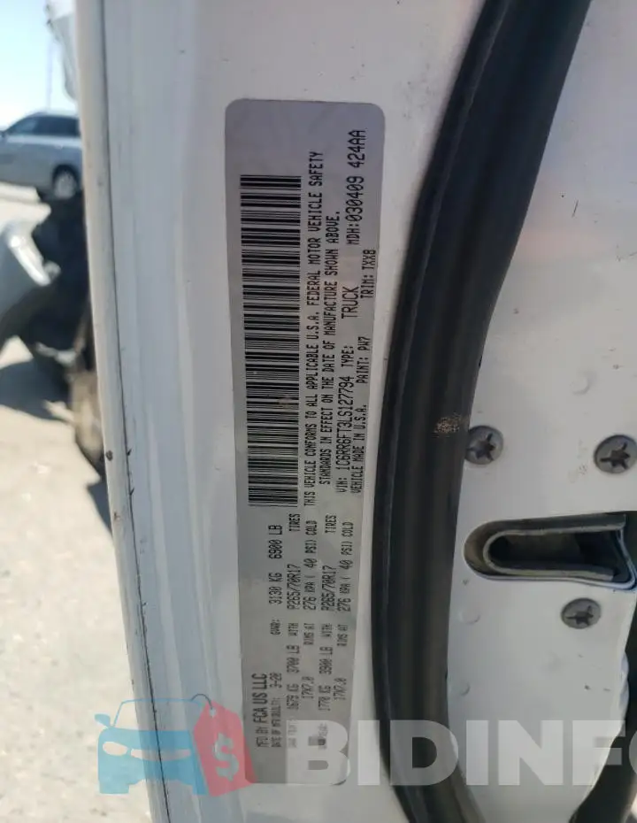 1C6RR6FT3LS127794 Photo# 12