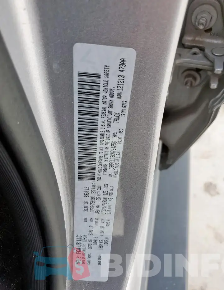 1C6RRELT8KN724256 Photo# 12