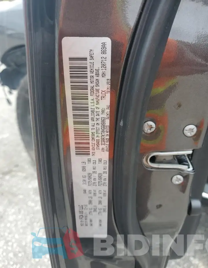 3C6RR7KT0HG608063 Photo# 12