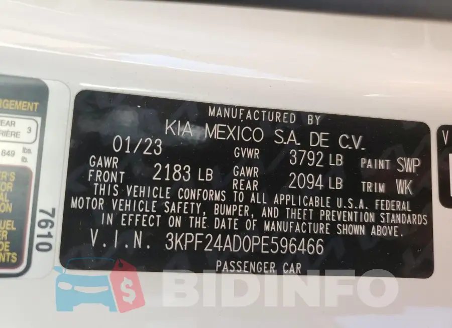 3KPF24AD0PE596466 Photo# 13