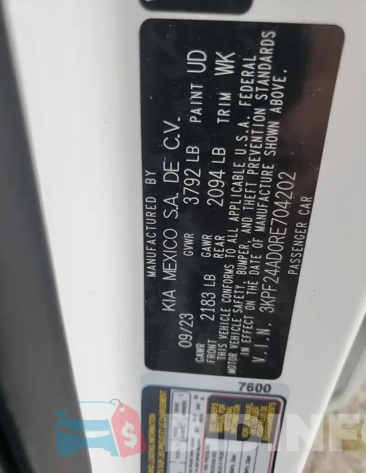 3KPF24AD0RE704202 Photo# 12