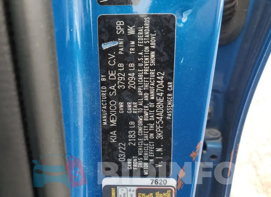 3KPF54AD8NE470442 Photo# 12