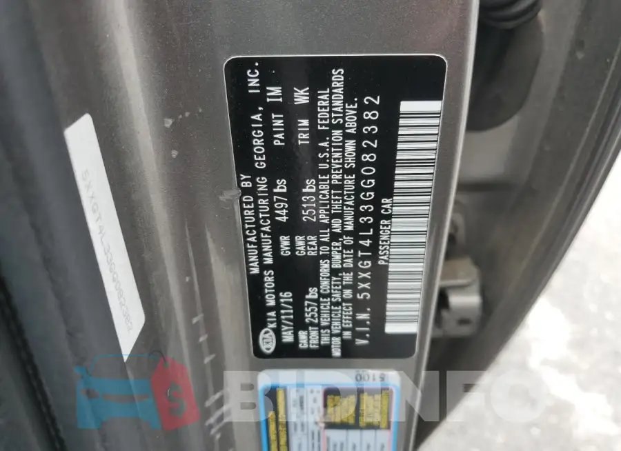 5XXGT4L33GG082382 Photo# 12
