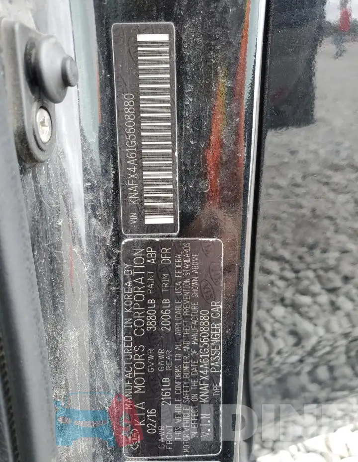 KNAFX4A61G5608880 Photo# 12
