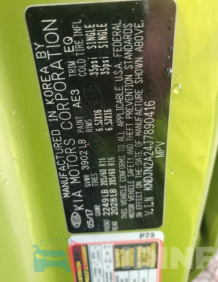 KNDJN2A24J7890416 Photo# 13