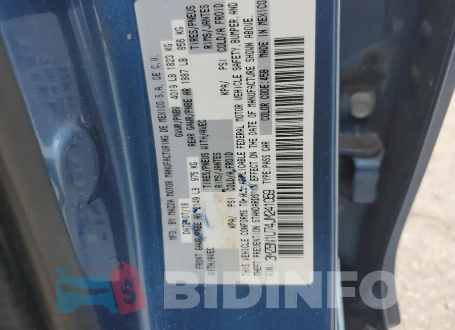 3MZBN1U74JM241059 Photo# 12