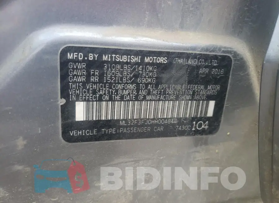 ML32F3FJ0HH004848 Photo# 12