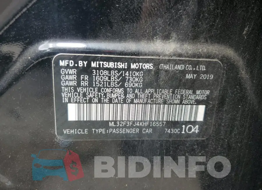 ML32F3FJ4KHF16557 Photo# 12