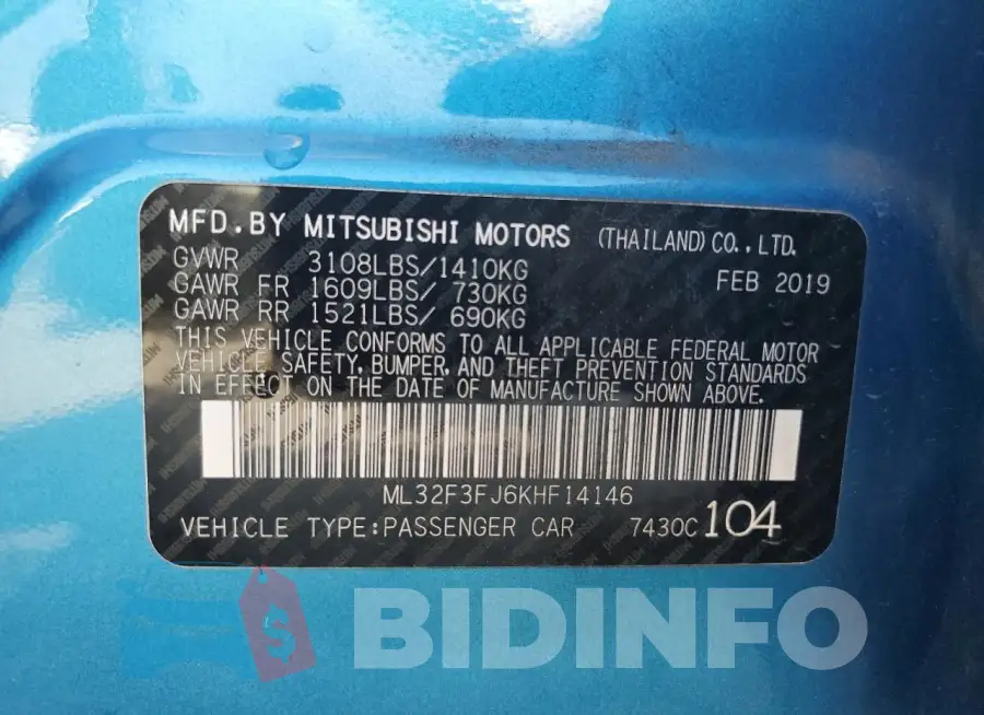 ML32F3FJ6KHF14146 Photo# 12