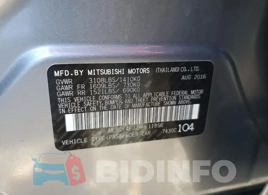 ML32F4FJ2HHF11856 Photo# 12