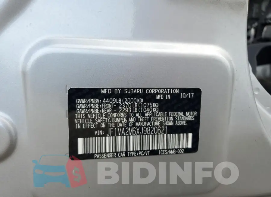JF1VA2M6XJ9820621 Photo# 12
