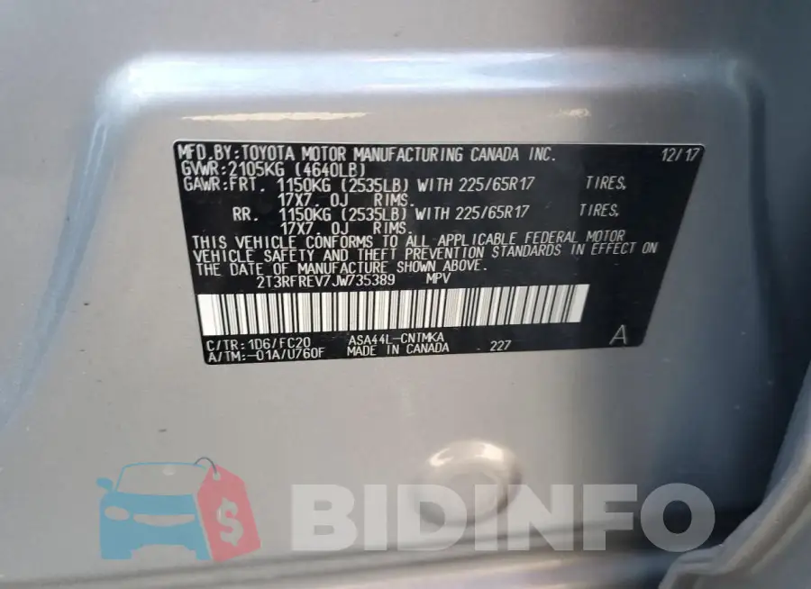 2T3RFREV7JW735389 Photo# 13