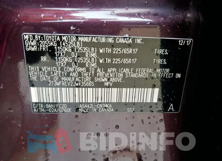 2T3WFREV2JW435665 Photo# 13