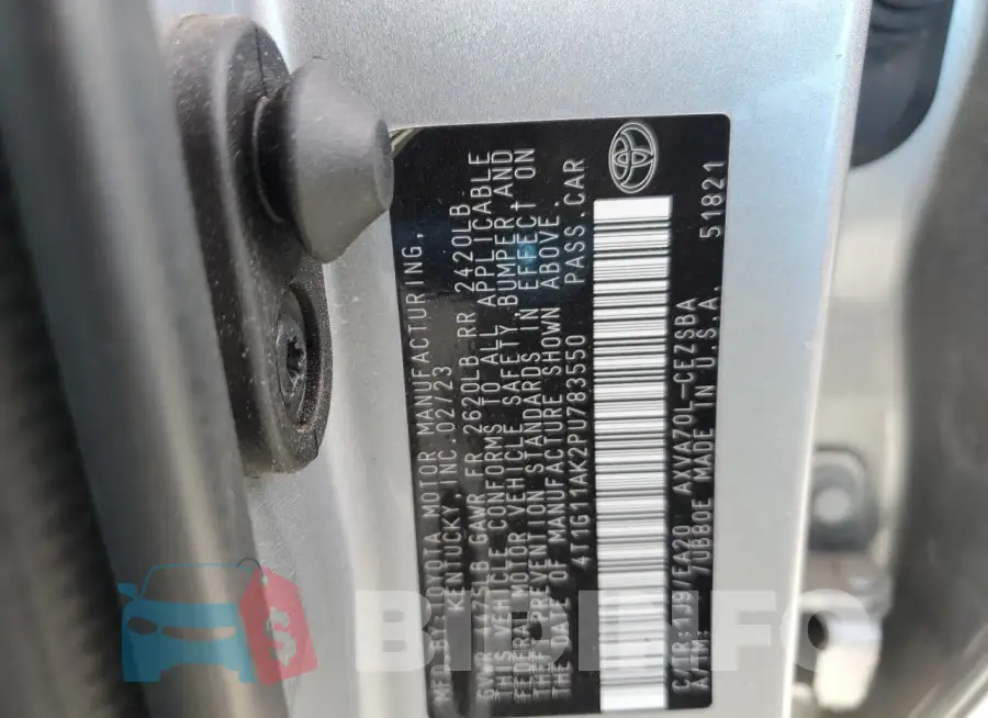 4T1G11AK2PU783550 Photo# 12