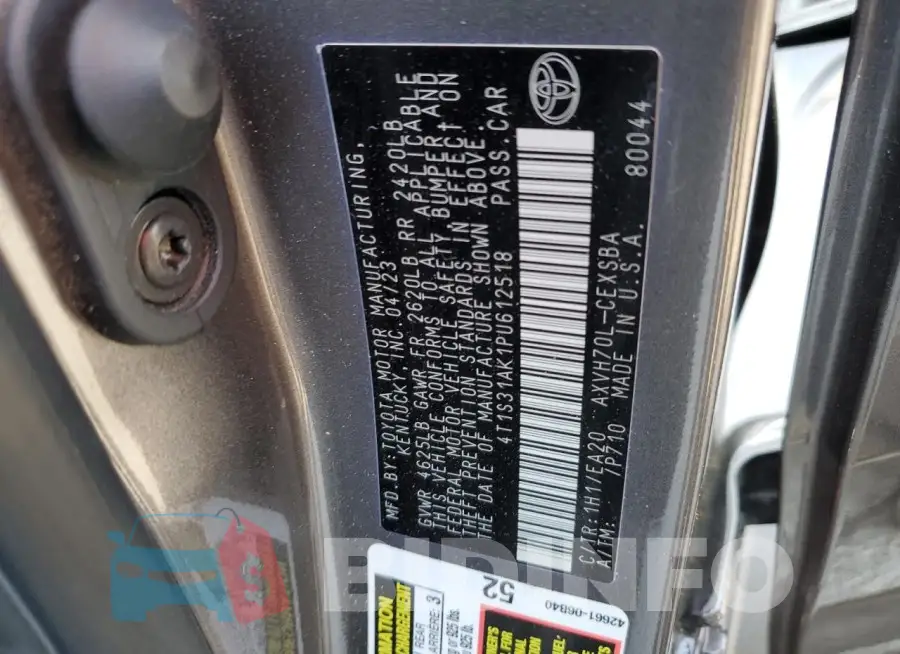4T1S31AK1PU612518 Photo# 13