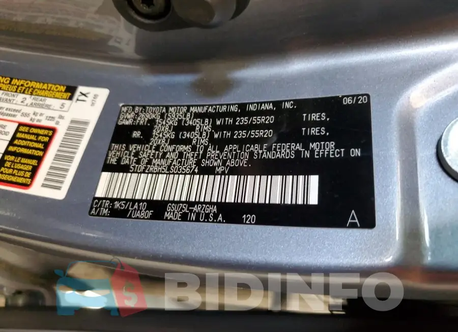 5TDFZRBH5LS035674 Photo# 14