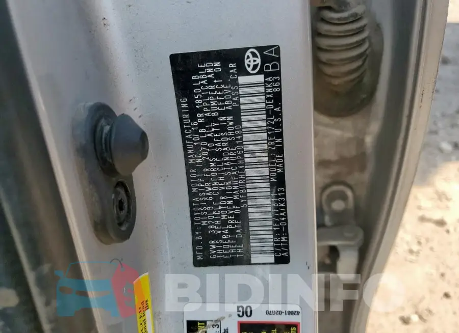 5YFBURHE4HP601480 Photo# 12