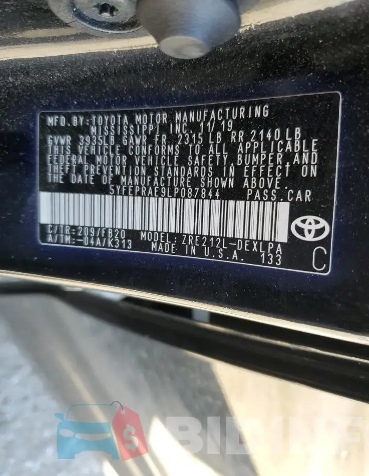 5YFEPRAE9LP087844 Photo# 13