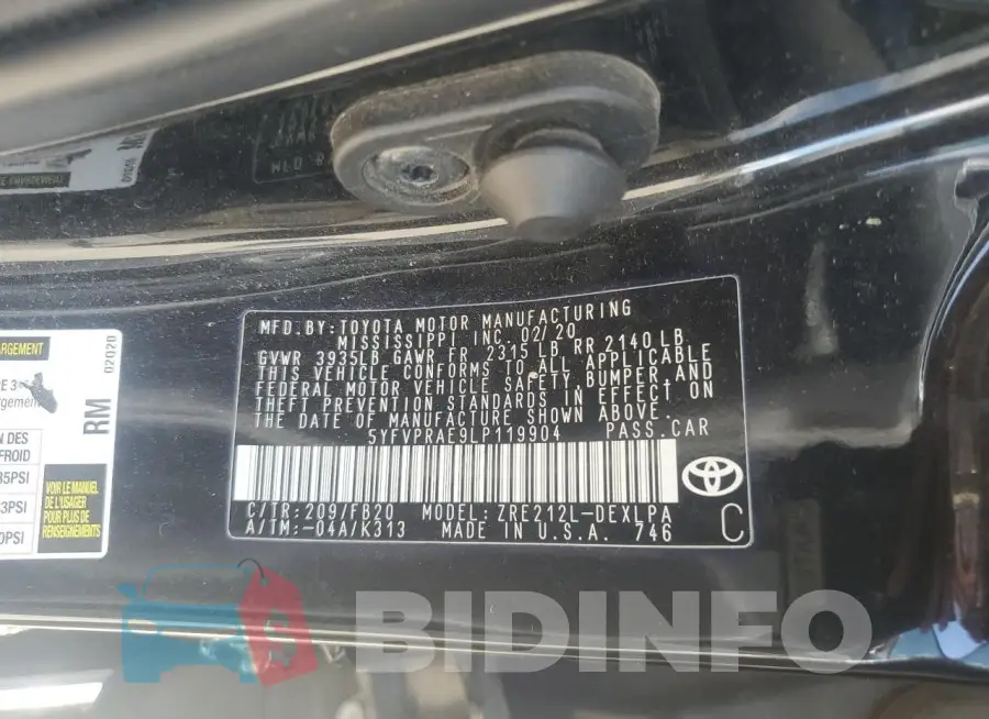 5YFVPRAE9LP119904 Photo# 12