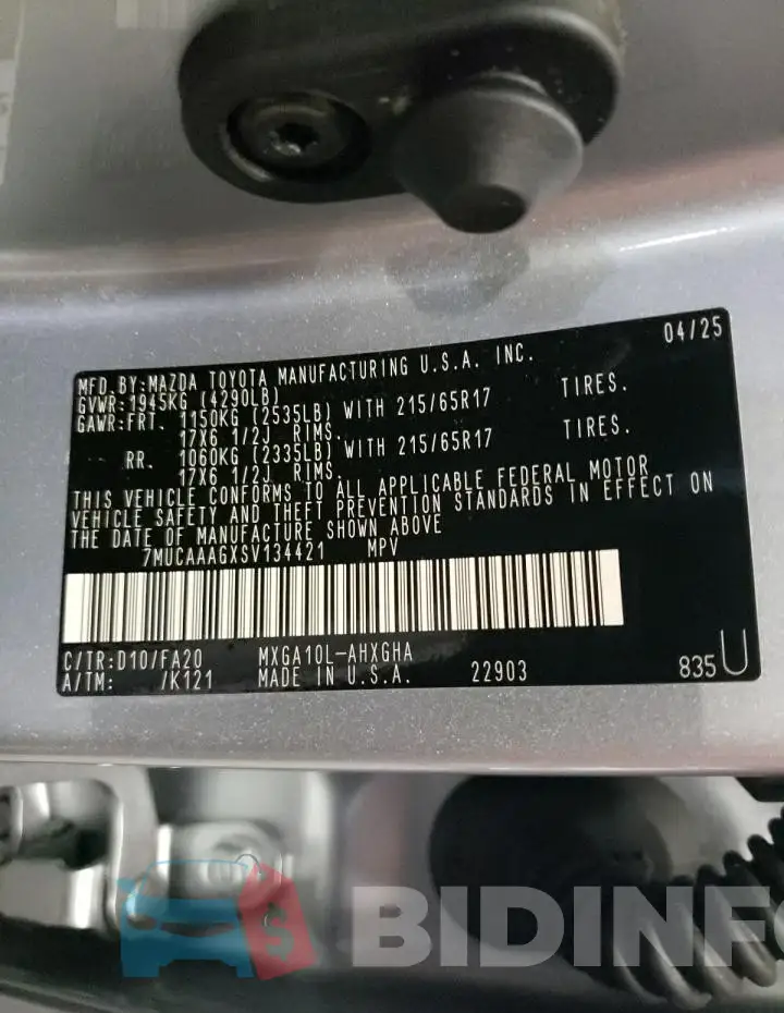7MUCAAAGXSV134421 Photo# 14